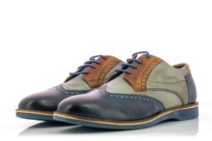 Мъжки обувки с връзки BUGATTI - 64703-d.blue/greyss19