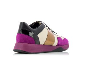 Дамски спортни обувки GEOX - d94frb-cream/dkfuchsia192