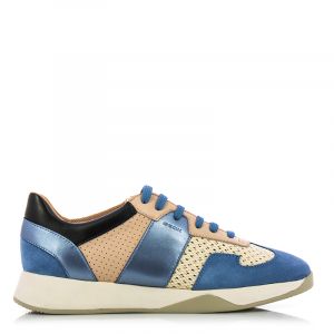 Дамски сникърс GEOX - d94frb-offwhite/blue201