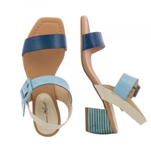 Дамски сандали на ток DONNA ITALIANA - 1910601-blue201