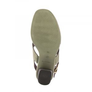 Дамски сандали на ток TAMARIS - 28343-light olive201