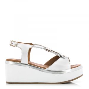 Дамски сандали на платформа CARLO FABIANI - 8019-white201