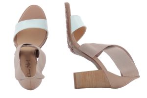 Дамски сандали на ток DONNA ITALIANA - 5000104-nudess17