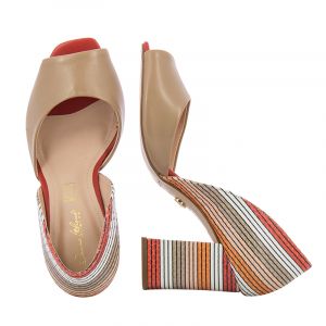 Дамски обувки на ток DONNA ITALIANA - 9095-flame211