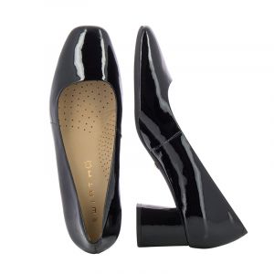 Дамски обувки на ток WIRTH - 57500 MELZO verniz super soft preto