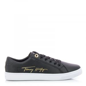 Дамски сникърс TOMMY HILFIGER - FW0FW05543BDS th signature cupsole sneaker Black