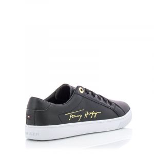 Дамски сникърс TOMMY HILFIGER - FW0FW05543BDS th signature cupsole sneaker Black