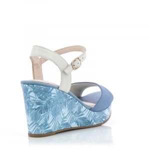Дамски сандали на платформа RAMARIM - 2047201-3  BLUE/NEVOA/BLUE