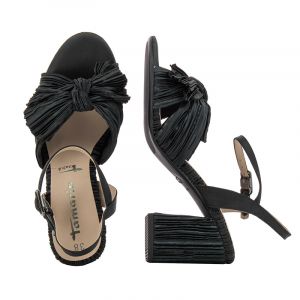 Дамски сандали на ток TAMARIS - 1-1-28035-36  007 BLACK UNI