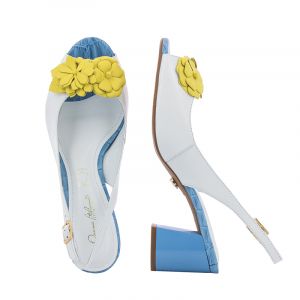 Дамски сандали на ток DONNA ITALIANA - 8285-586 LUANDA white