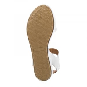 Дамски сандали на платформа RESPECT - 106.095  WHITE- MEATLIC-SILVER