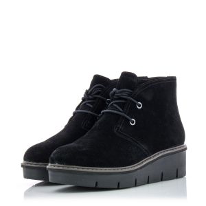 Дамски боти CLARKS - 26163300 Airabell Ankle Black Suede