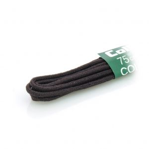Тънки връзки за обувки 75 см COLLONIL тъмно кафяви - 9503-696