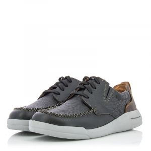 Мъжки ежедневни обувки CLARKS - 26162950 Driftway Low Black Leather