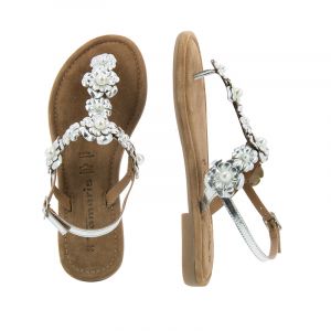 Woman flat sandals Tamaris-1-1-28123-28 941   SILVER
