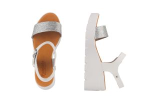 Дамски сандали на платформа PATRICIA - k03-argento/biancoss17