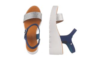 Дамски сандали на платформа PATRICIA - k03-argento/denimss17