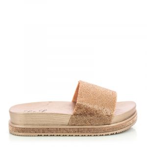 Дамски Плажни Чехли L&L MILANO - L-319  ORO