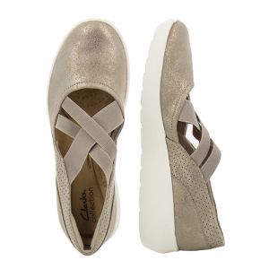 Дамски ежедневни обувки CLARKS - 26166067 Kayleigh Cove Taupe Metallic