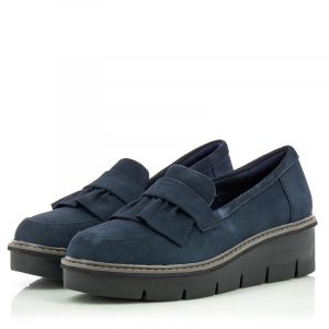 Дамски Ежедневни  CLARKS - 26163331 Airabell Slip Navy Suede