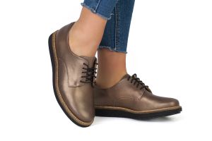 Дамски обувки с връзки CLARKS - 26130247-pewteraw17