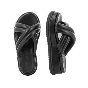 Women`s Flat Slippers TAMARIS-1-1-27208-20 001  BLACK