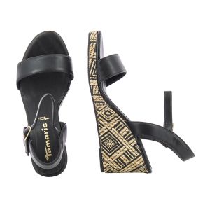 Women`s Platform Sandals TAMARIS-1-1-28009-20 001  BLACK