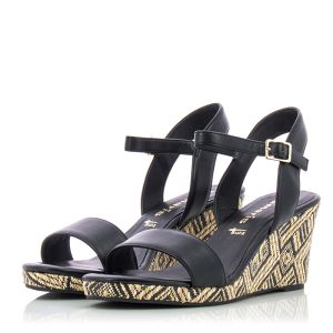 Women`s Platform Sandals TAMARIS-1-1-28009-20 001  BLACK