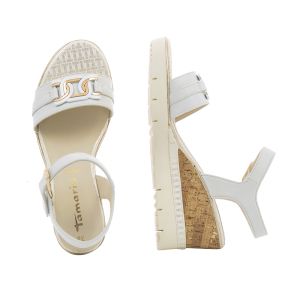 Women`s Sandals On Platform TAMARIS-1-1-28702-20 100  WHITE