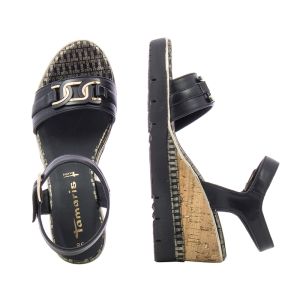 Women`s Sandals On Platform TAMARIS-1-1-28702-20 001  BLACK