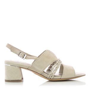 Woman`s Heeled Sandals TAMARIS-1-1-28341-20 342  TAUPE SUEDE