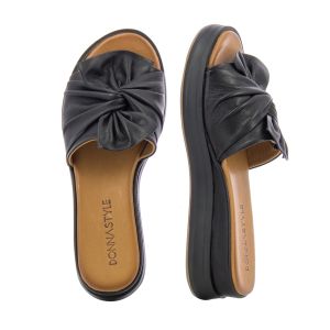Women`s Platform Slippers DONNA STYLE-133.0111  BLACK