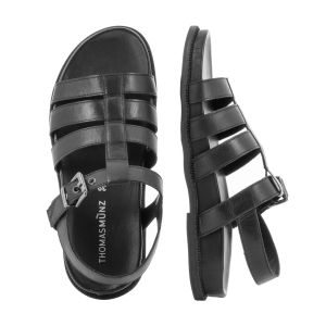 Women`s Flat Sandals TOMAS MUNZ-24.1442  ALL BLACK