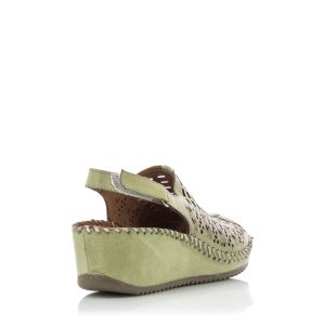 Women`s Sandals On Platform VERONELLA-128.21  GREEN R014