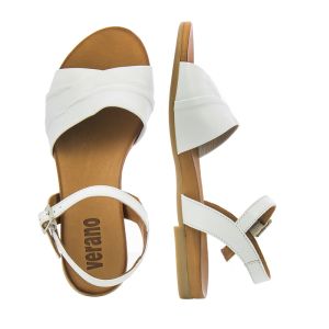 Women`s Flat Sandals VERANO-030.02.0266  WHITE