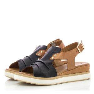 Women`s Sandals On Platform CARLO FABIANI-133.1087  BLACK/COCONUT 01