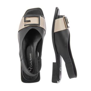 Women`s Flat Sandals CARLO FABIANI-370.387  R01 BLACK
