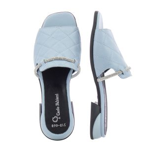 Women`s Flat Slippers CARLO FABIANI-040.310  R068 SKY