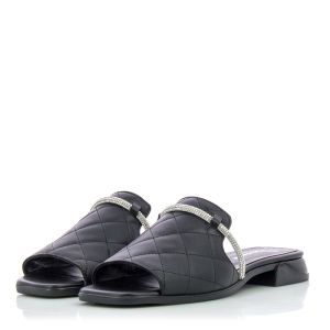 Women`s Flat Slippers CARLO FABIANI-040.310  BLACK