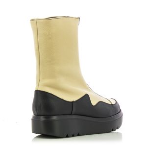 Women`s Platform Boots WONDERS-A-2822 LIVIA NEGRO/CREAM