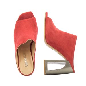Women`s Slippers On CARLO FABIANI-64013-SS19 червен