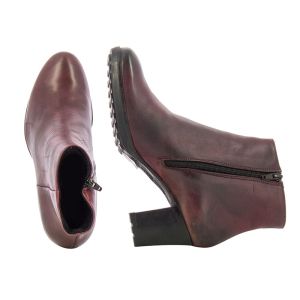 Women`s Heeled Boots MANAS-3602-bordo202