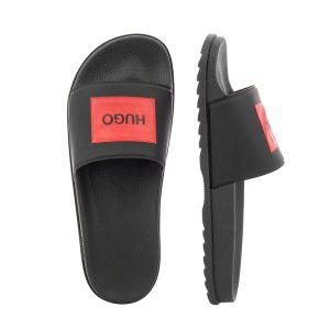 Men`s Sports Slippers HUGO-50459662  MatchSlid  black