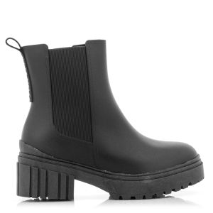 Women`s Rubber Boots PETITE JOLIE-PJ6156 J-LASTIC  BLACK/BLACK/WHITE