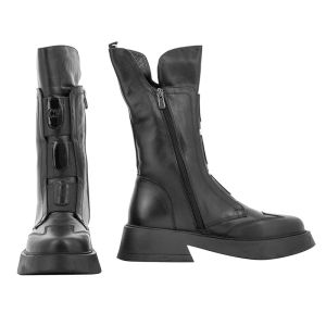 Women`s Boots CARLO FABIANI-99 CRAZY HI BLACK