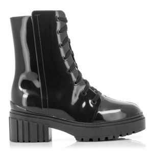Women`s Rubber Boots PETITE JOLIE-PJ5604 J-LASTIC  BLACK/BLACK/WHITE
