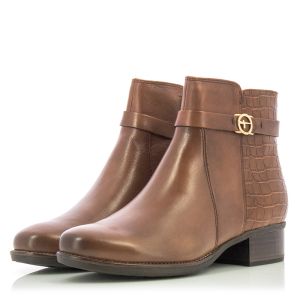Women`s Flat Ankle Boots TAMARIS-1-25047-41 305 COGNAC