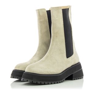 Women`s Flat Ankle Boots FABRIKA-9035  TAUPE
