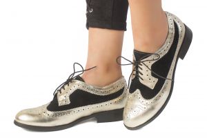 Дамски обувки с връзки DONNA ITALIANA - 4302-neroaw17