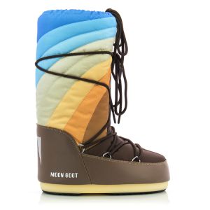 Women`s Sports Ankle Boots MOON BOOT-14027700 ICON BROWN-BLUE